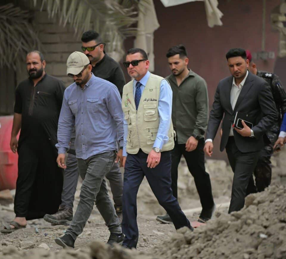 صورة من مقال: محافظ ذي قار يتابع ميدانياً تقدم العمل في مشروع شارع السايدين بناحية أور